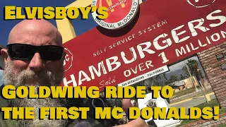 Riding my Goldwing to the Very First Mc Donalds!
