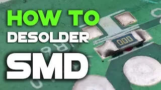 How to desolder SMD components without special tools
