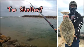 Halibut fishing Ep 15 shallow inlet / How to approach to the spot/ 방파제 광어 낚시