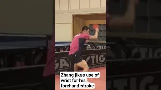 Zhang jike forehand