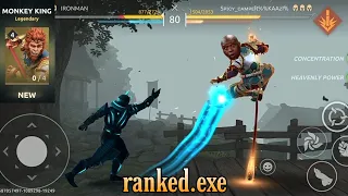 shadow fight arena : monkey king ranked trolling.exe || blessed gaming