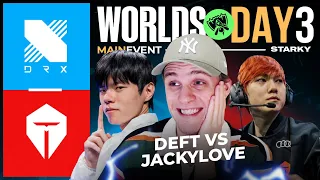 DEFT VS JACKEYLOVE | DRX VS TES | WORLDS 2022 GROUP STAGE