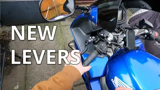 How to replace motorcycle brake and clutch levers