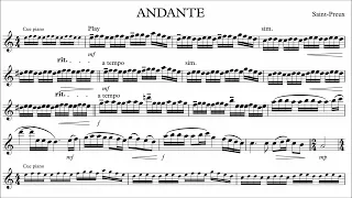 Clarinet Play-along - Saint-preux - Andante - with sheet music