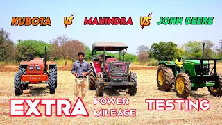 John Deere vs Kubota vs Mahindra | Mileage comparison + MB plough performance