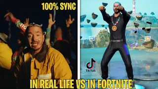 J.Balvin - In Da Getto Emote in Real Life VS In Fortnite Comparision (J Balvin Icon series skin )