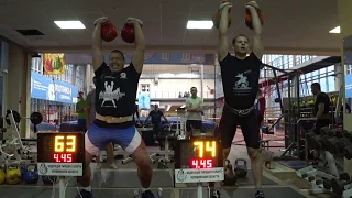 Online World Cup of kettlebell sport 7 stage 2019 Popov Ivan, Nikita Bondarenko jerk