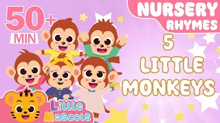 Five Little Monkeys + Dancing Like An Animal + more Little Mascots Nursery Rhymes & Kids Songs