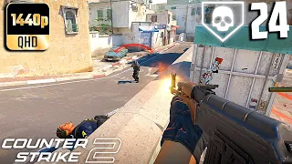 CS2- 24 Kills On Dust 2 Competitive Full Gameplay #15! (No Commentary)