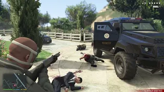 GTA 5 - Franklin's Cartel Massacre + Six Star Escape