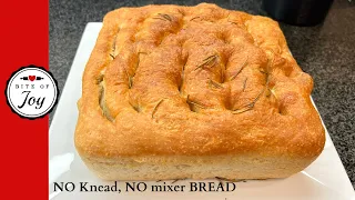 Fast NO Knead Bread - So Easy ANYONE can make (but NO BOILING WATER!!)