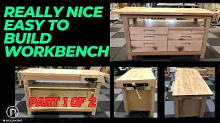 Really Nice Easy To Build Woodworking Workbench Part 1