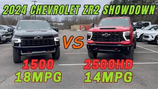 2024 Chevrolet Silverado 1500 ZR2 vs 2500HD ZR2 MPGs and driving impressions which is best truck?