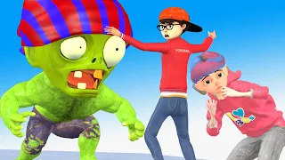 Giant ZombieHulk Vs Couple Nick And Tani - Scary Teacher 3D Funny Story Happy Ending Animation