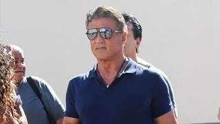 Action Star Sylvester Stallone Makes Time For Fans