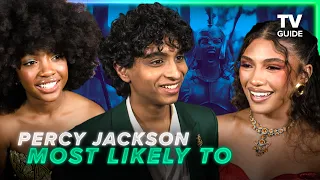 Percy Jackson and the Olympians Cast Plays Most Likely To | Leah Sava Jeffries, Aryan Simhadri