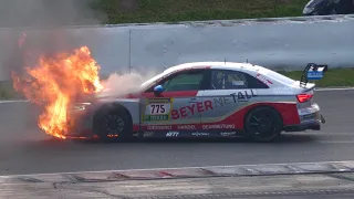 24H Nürburgring 2024 - BIG FIRE, SPINS, HARD FIGHTS + ACTION