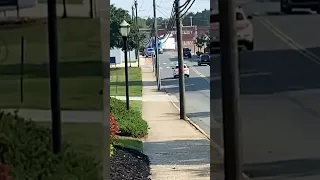 Train plows into truck stuck on tracks in North Carolina