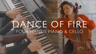 Leat Sabbah feat. AMAZING 4-HANDS PIANO DUO (Dance of Fire - Aziza Mustafa Zadeh COVER)