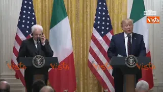 Trump: "E' un onore accogliere il Presidente Mattarella alla Casa Bianca"