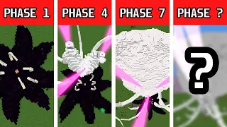 All Phases of Explosions White Wither Storm in Minecraft!