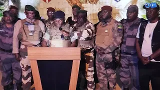 Coup d'État au Gabon : les militaires annoncent la fin du régime #gabon