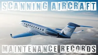 Scanning Aircraft Maintenance Records CZUR ET18 | Electronic Logbooks