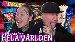 Råkade bjuda farsan på Ghostpepper - Testar godis från hela världen