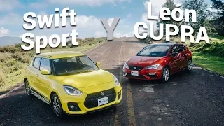 Suzuki Swift Sport y SEAT León CUPRA - Más diversión por tu dinero.