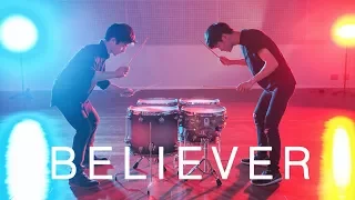 Imagine Dragons - Believer (Piano & Drum Cover by B13)
