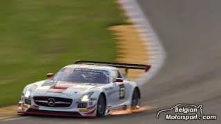 Mercedes-Benz SLS AMG GT3 making lots of sparks - 24h of Spa 2014