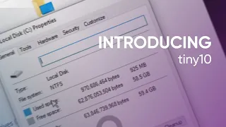 Windows 10 on 900MB of Disk Space (tiny10 by NTDEV)