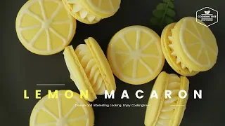 레몬 마카롱 만들기 :  Lemon Macaron Recipe - Cooking tree 쿠킹트리*Cooking ASMR