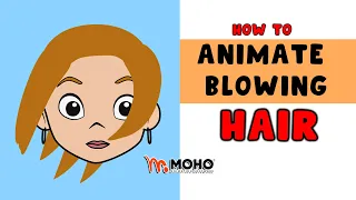 How to animate Blowing Hair  Moho -  tutorial