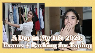 A DAY IN MY LIFE: EXAMS + PACKING FOR BAGONG UMAGA TAPING | Heaven Peralejo