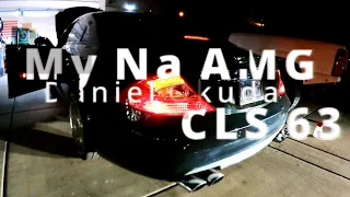 Mercedes CLS63 AMG Catless downpipes, x pipe, and muffler delete