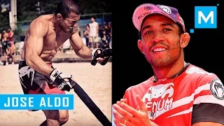 Jose Aldo Conditioning Training & Pad Works | Muscle Madness