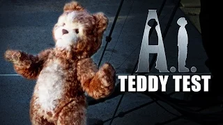 A.I. ARTIFICIAL INTELLIGENCE - "Teddy" Animatronic Puppet Rehearsal - Behind-the-Scenes