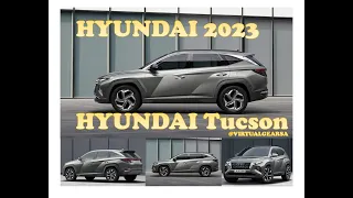 2023 Hyundai Tucson Limited AWD DRIVING at night, AMBIENT lights