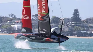 Te Rehutai Team New Zealand Sailing at 50 Knots