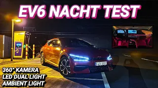 Kia EV6 GT Line Nacht Test! LED Licht - Ambient light - 360° Kameras uvm. #elektroauto #electriccar