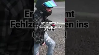 Er bekommt Fehlzündungen ins Gesicht! #shorts