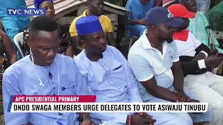 Ondo SWAGA Members Urge Delegates To Vote Asiwaju Tinubu