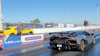 Lamborghini Aventador SVJ vs Dodge Demon / Read Description