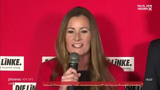 Landtagswahl Hessen 2018: Janine Wissler am 28.10.18