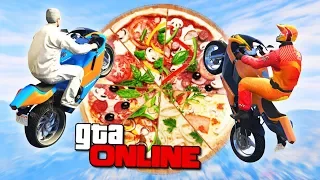 МОТОПАРКУР ИСПЫТАНИЕ ЗА ОГРОМНУЮ ПИЦЦУ! - ГОНКИ GTA 5 ONLINE ( ГТА 5 ГОНКИ )