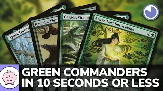 Green Commanders in 10 Seconds or Less | EDH | Commander Choices | Magic the Gathering | Commander