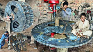 How to Make a Wheel for a Bricks Making Machine.