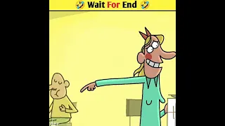🤣 Wait For End 🤣 | Animated Funny Cartoon Story #animatedstories #viral #trending #shorts #funny