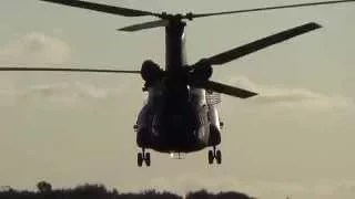 Lowpass straight into the camera RNLAF Boeing CH-47 Chinook at the Ginkelse Heide